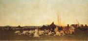 Gustave Guillaumet Evening Prayer in the Sahara oil painting picture wholesale